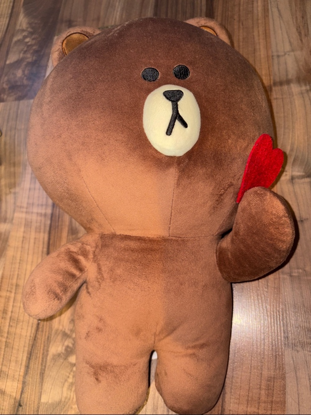 LINE Friends Brown Bear Plush 16" Stuffed Animal Soft Toy Cute Teddy Korea